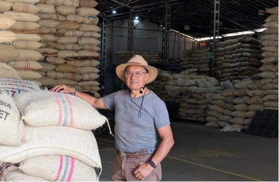 Bodega de una cooperativa cafetera